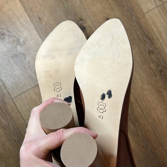 NWOB Martha Davis Chestnut Heel Booties Size 41/10 - Picture 8 of 8